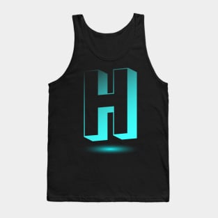 Letter H Letter Art Tank Top